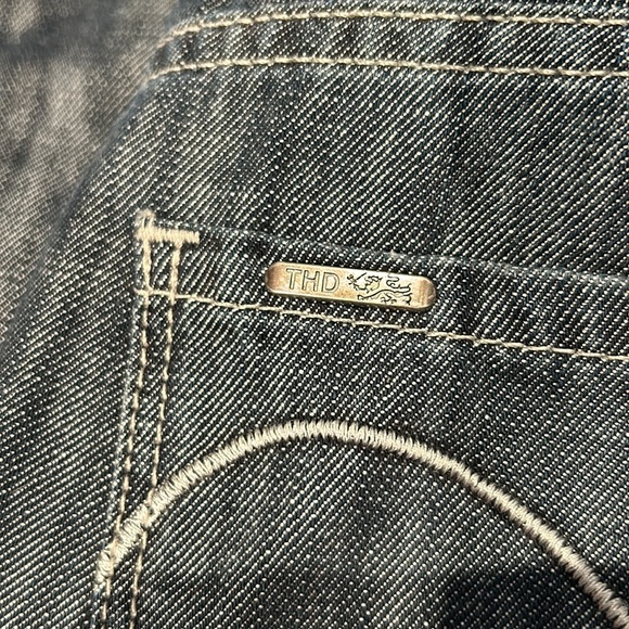 Tommy Hilfiger Jeans Women Size 28 Bootcut Fit Blue/Gray Flag - Picture 7 of 16